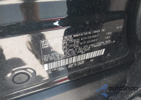 2025 Toyota Rav4 Le from USA, damaged, VIN 2T3H1RFV5SW391104